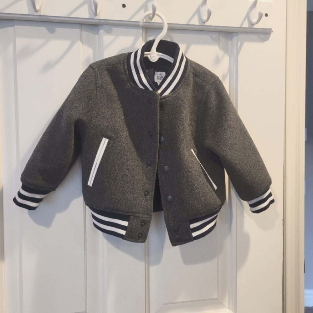 Gap kids grey bomber jacket 18 - 24 months